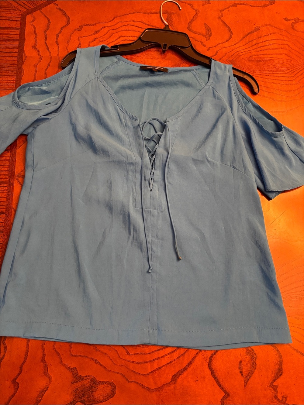 Nanette Lepore Royal Blue Cold-Shoulder lightweight Top Small
